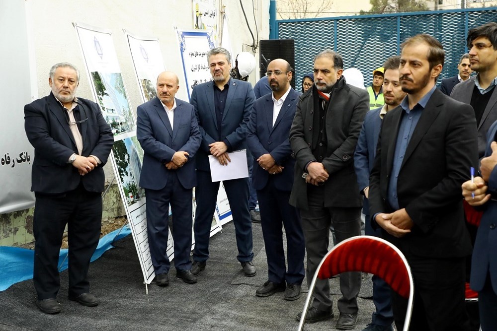 گزارش تصویری از مراسم آغاز شروع عملیات ساختمانی پروژه احداث ساختمان مرکزی شماره دو ولیعصر (عج) بانک رفاه کارگران